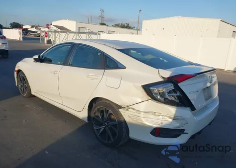 2021 Honda Civic Sport z USA, uszkodzony, nr VIN 2HGFC2F84MH508534